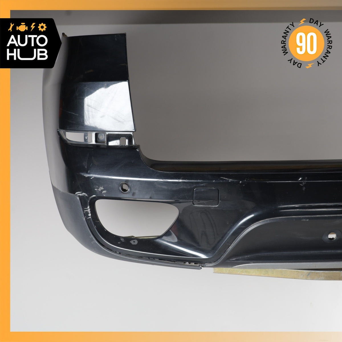 11-13 BMW E70 X5 Rear Bumper Cover Panel Assembly Black OEM - photo 2