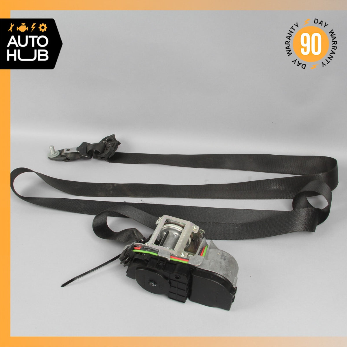 07-10 Mercedes W221 S600 S550 S63 AMG Front Left Driver Side Seat Belt Black OEM - photo 1