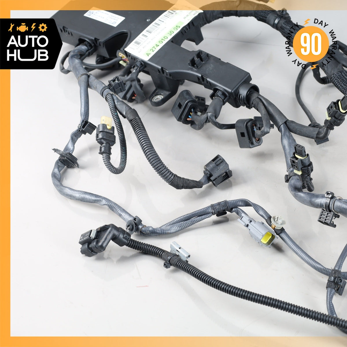 17-19 Mercedes W205 C300 E300 2.0L M274 Engine Motor Wire Wiring Harness OEM 70k - photo 6