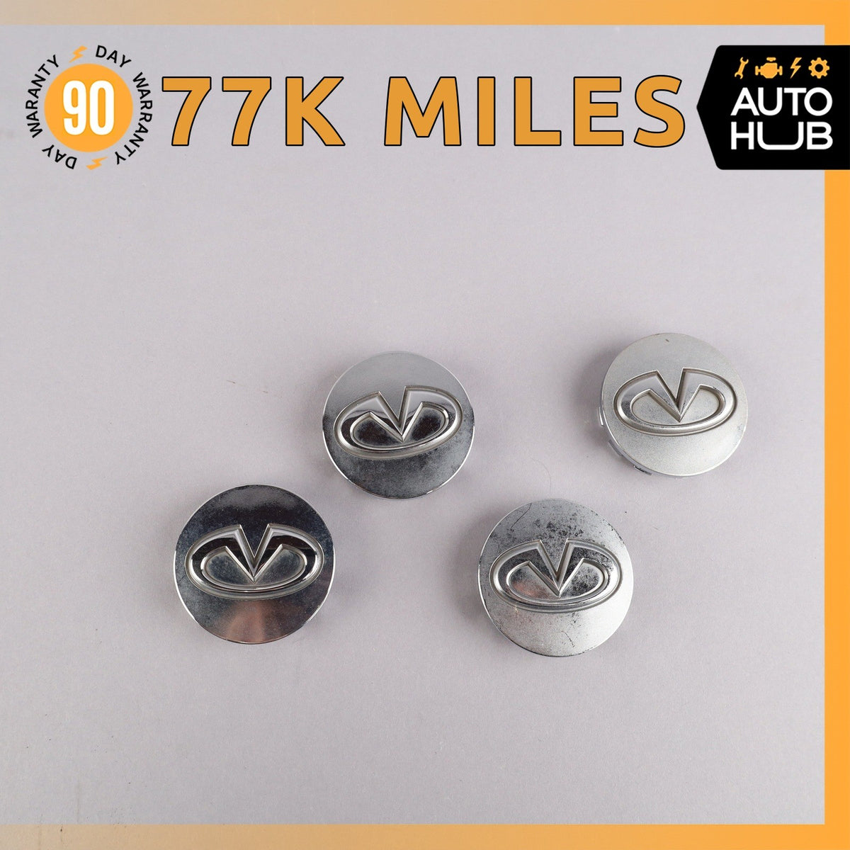 08-13 Infinity G37 Wheel Centre Cap Set of 4 OEM 77k - photo 1