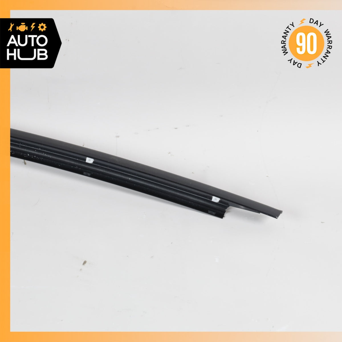 15-24 Porsche 981 982 718 Cayman Left Driver Door Upper Molding Trim Black OEM - photo 2