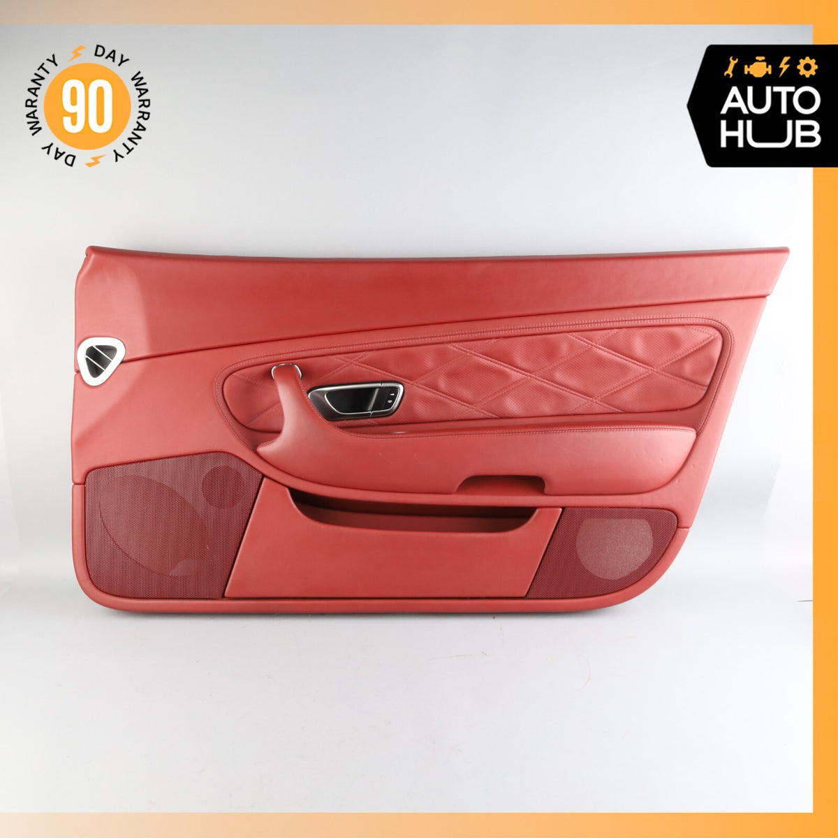 03-10 Bentley Continental GT Right Side Interior Door Panel Red OEM 73k - photo 2