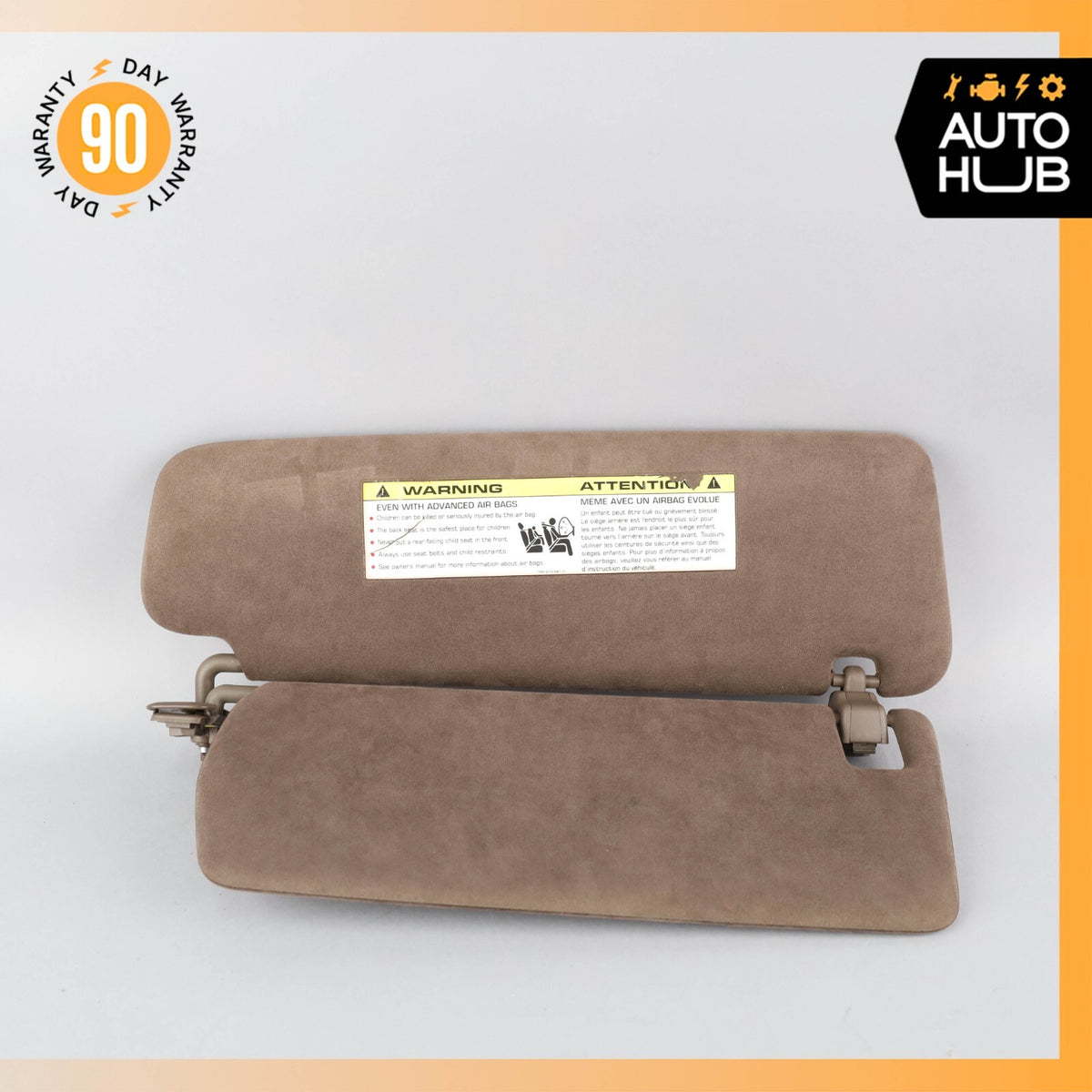 11-18 Porsche Cayenne 958 Sun Visor Sunvisor Left Side Suede Brown OEM - photo 5