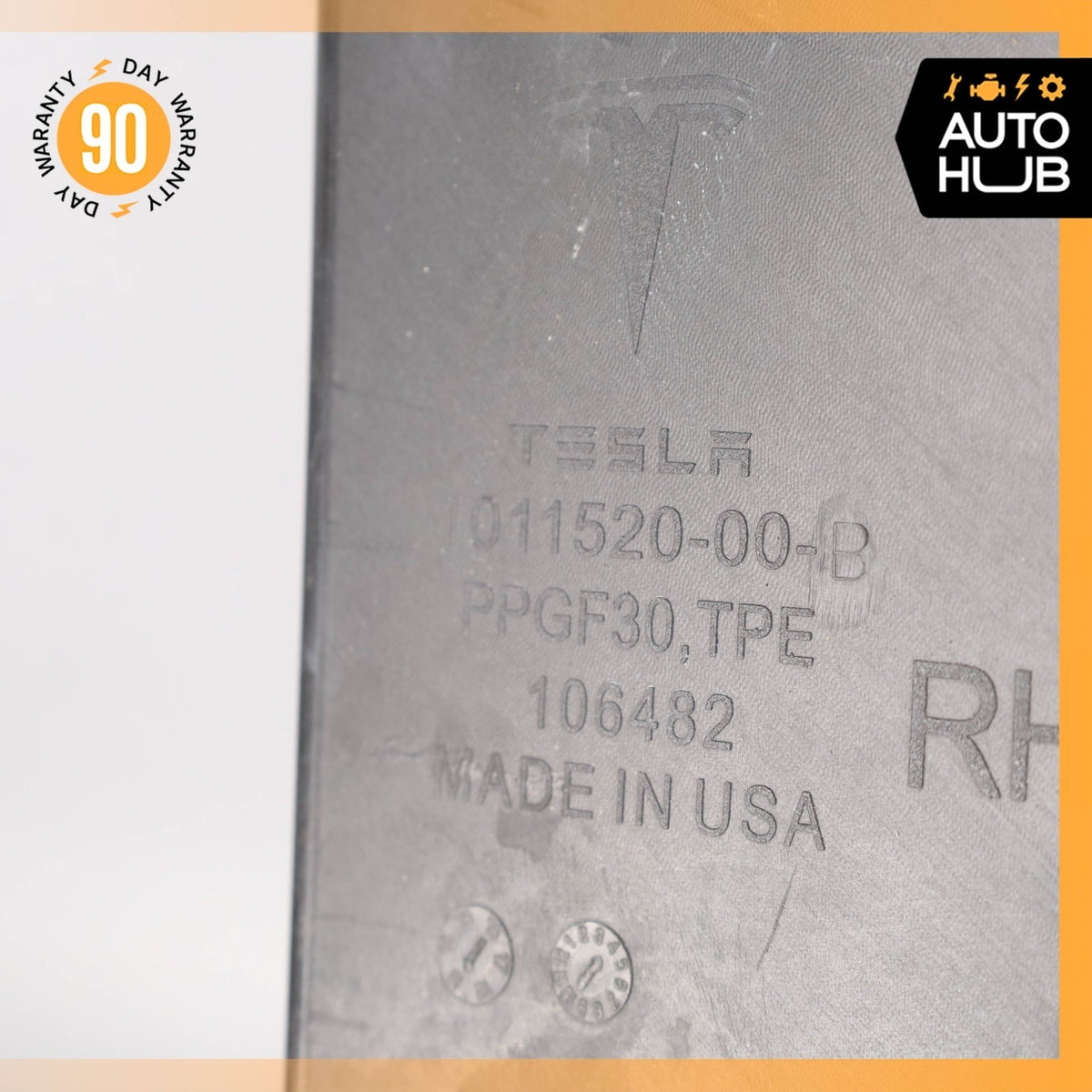 12-15 Tesla Model S Front Right Side A/C Air Condition Duct 101152000B OEM 63k - photo 4