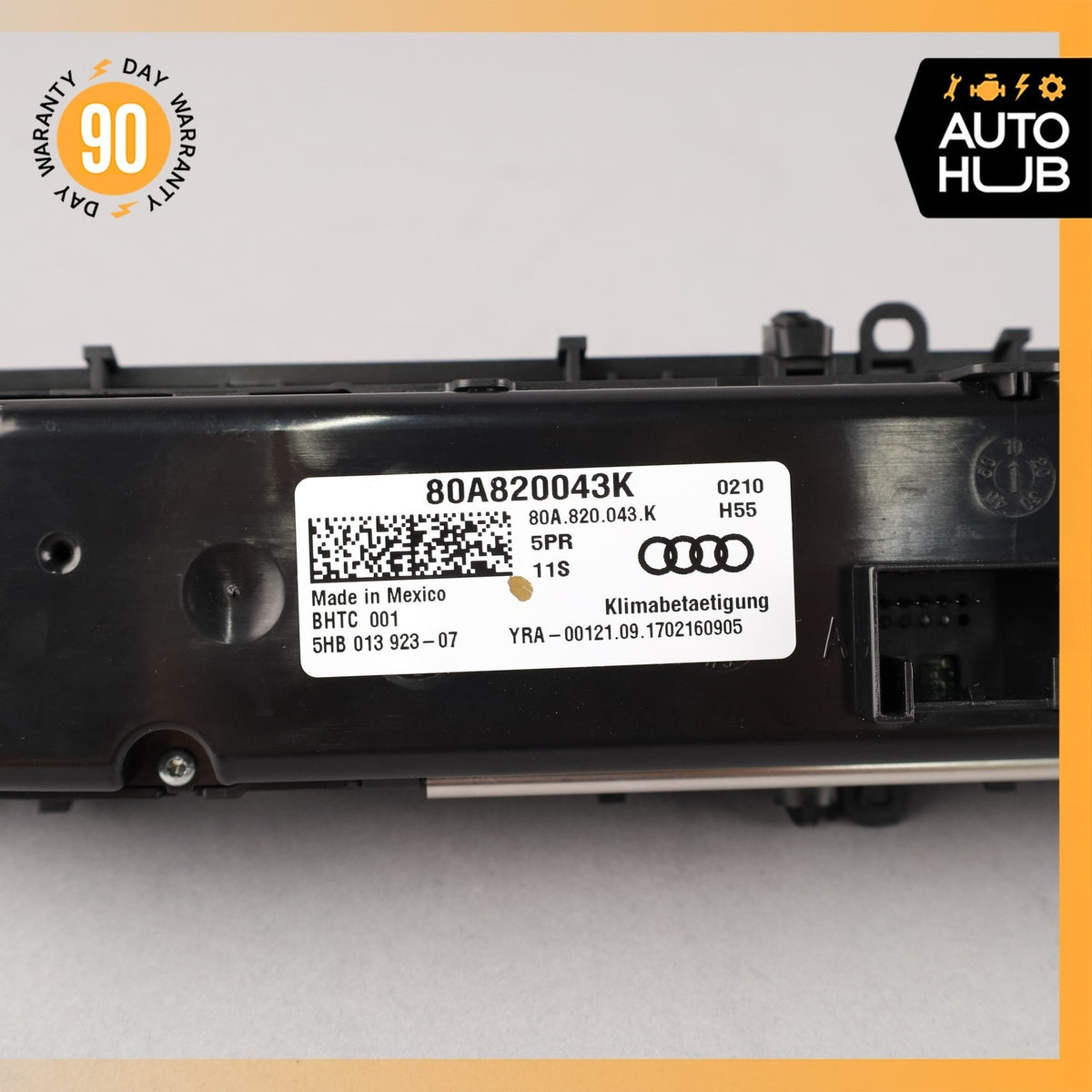 18-25 Audi 8R Q5 SQ5 Dashboard A/C AC Climate Control Panel Switch Black OEM - photo 14