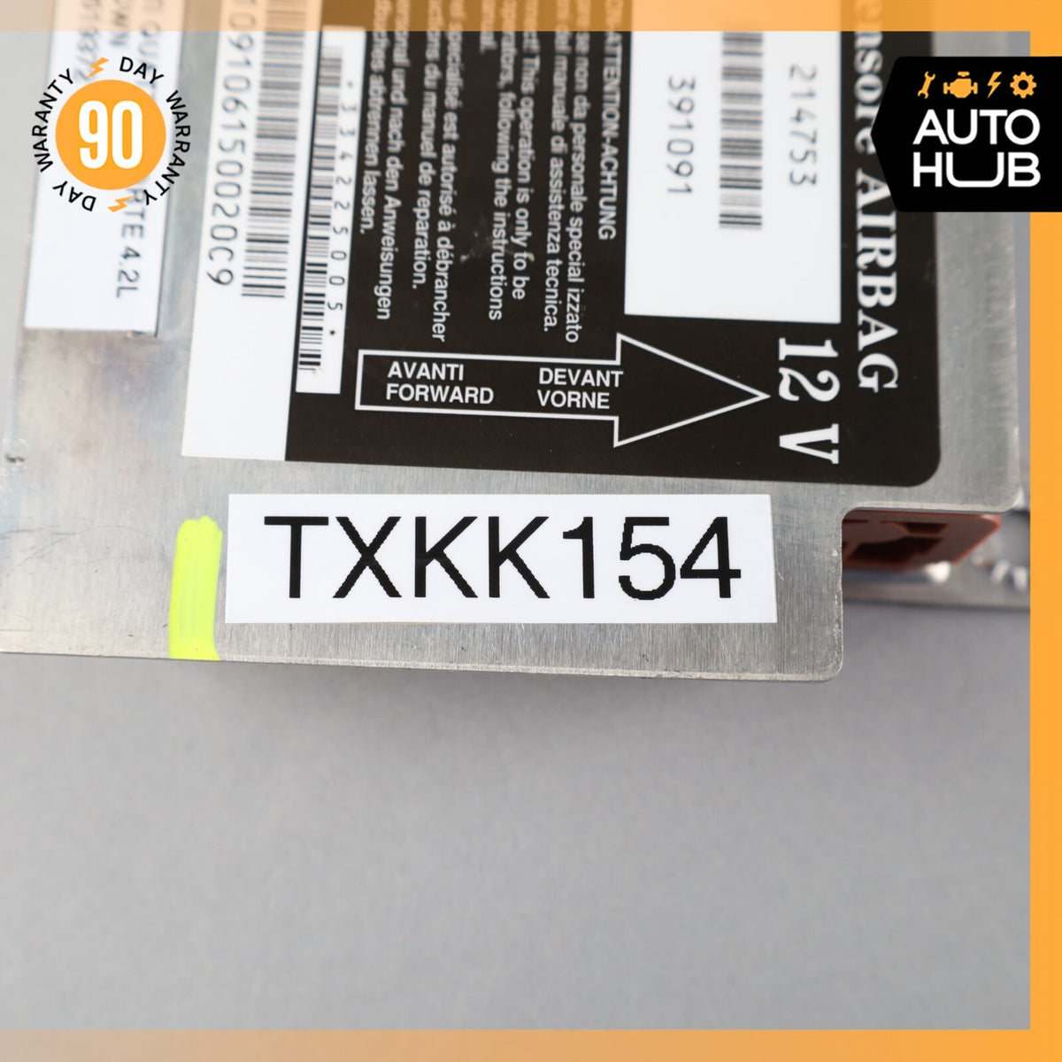 03-13 Maserati Quattroporte M139 Airbag Air Bag SRS Control Module Unit OEM - photo 8
