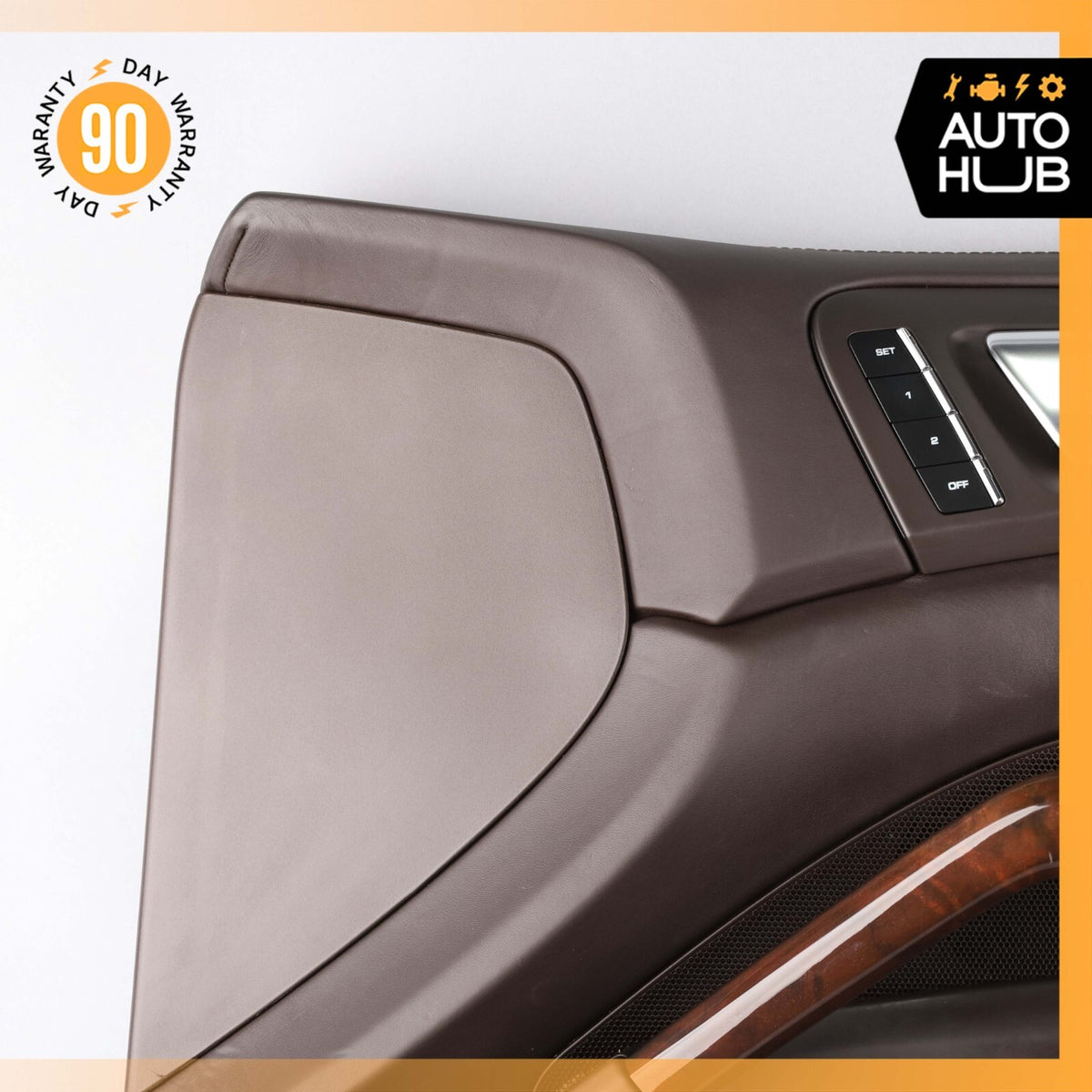 Porsche Cayenne 958 Hybrid S Front Right Side Interior Door Panel Natur Leather - photo 2
