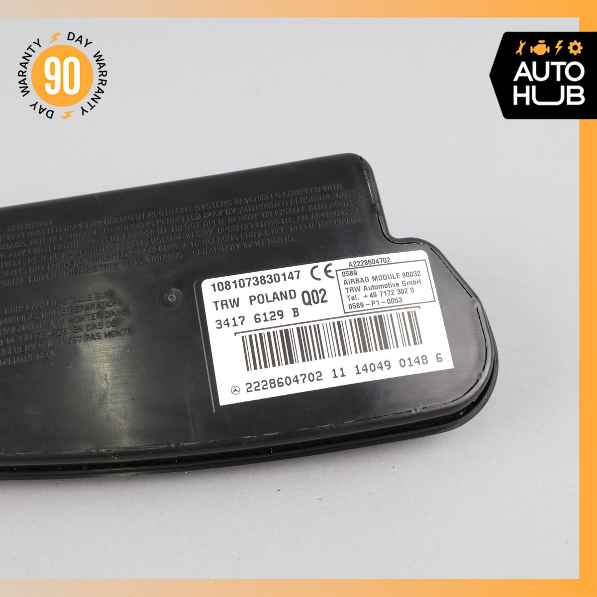 14-15 Mercedes W222 S550 S600 Front Left Driver Side Seat Airbag SRS OEM - photo 3