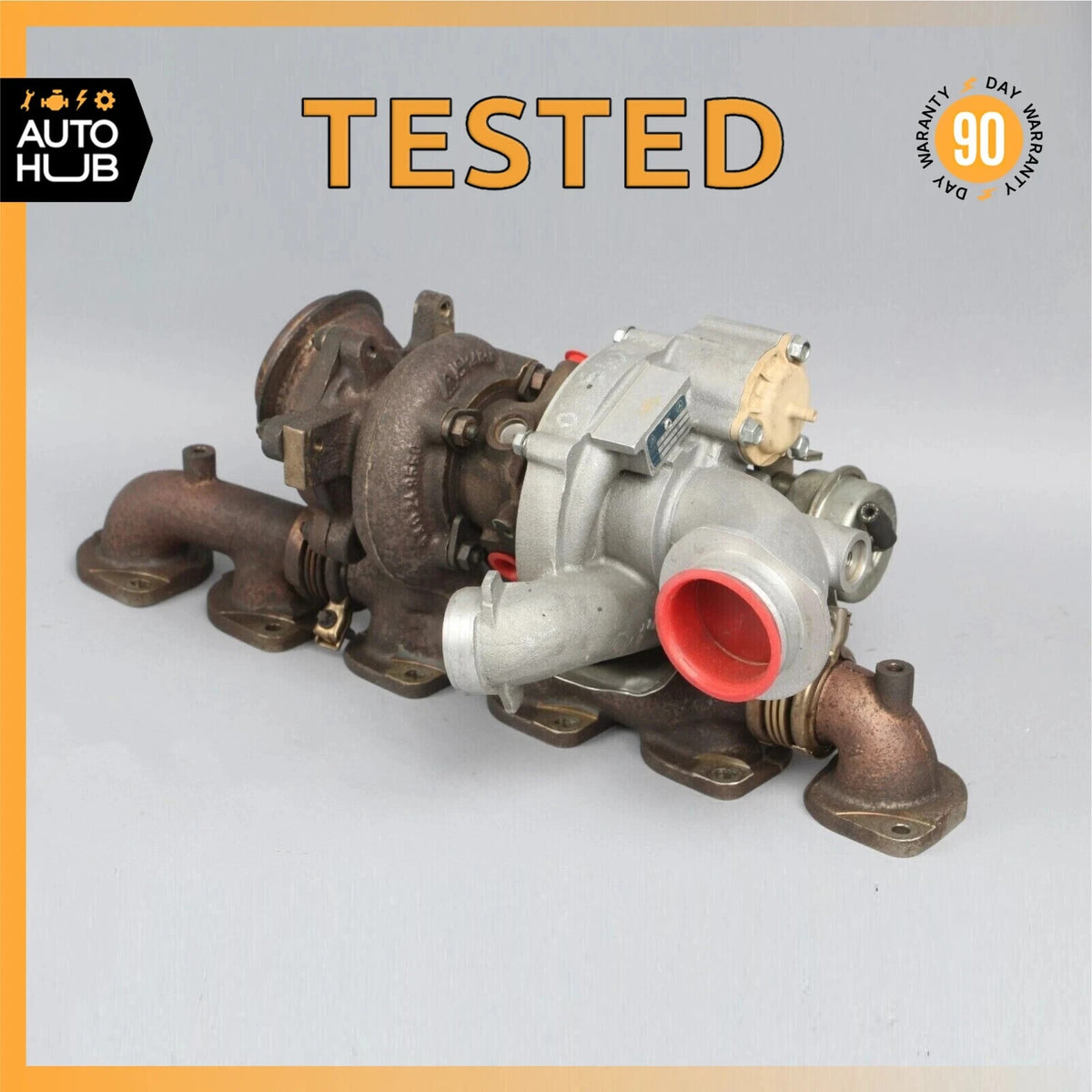 03-06 Mercedes R230 SL600 S600 Turbocharger Turbo Charger Manifold Left Side OEM - photo 1