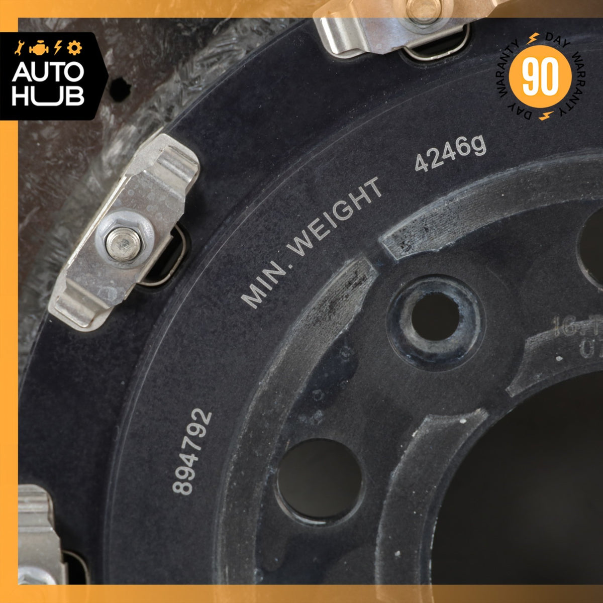 08-16 Aston Martin DB9 DBS Rear Carbon Ceramic Brake Rotor ED232C026CA OEM 22k - photo 8