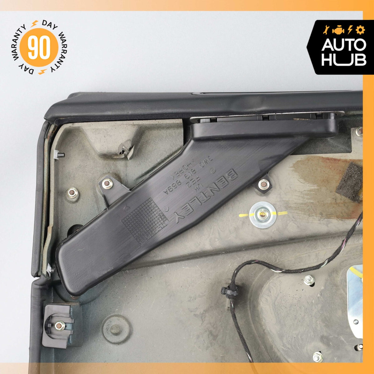 03-10 Bentley Continental GT Left Driver Side Interior Door Panel Black OEM 96k - photo 12