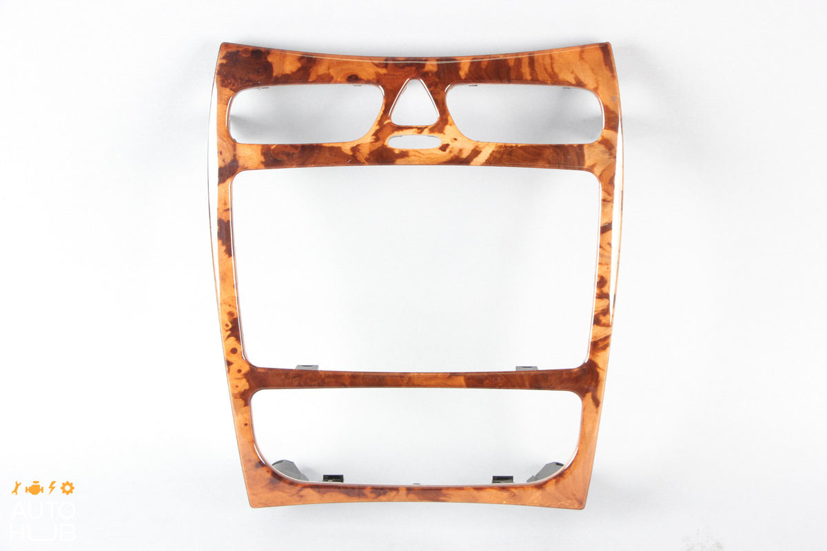 03-04 Mercedes W209 CLK320 CLK500 Center Console Trim Bezel Wood OEM - photo 1
