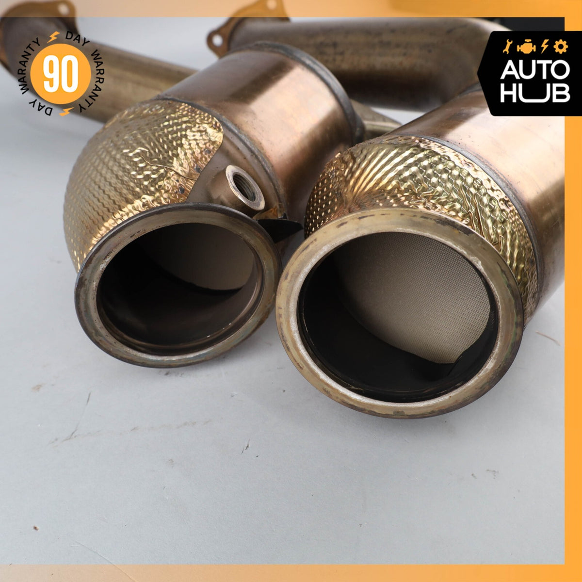 Porsche Cayenne 958 GTS S Front Engine Exhaust Downpipe Left & Right Set OEM 39k - photo 11