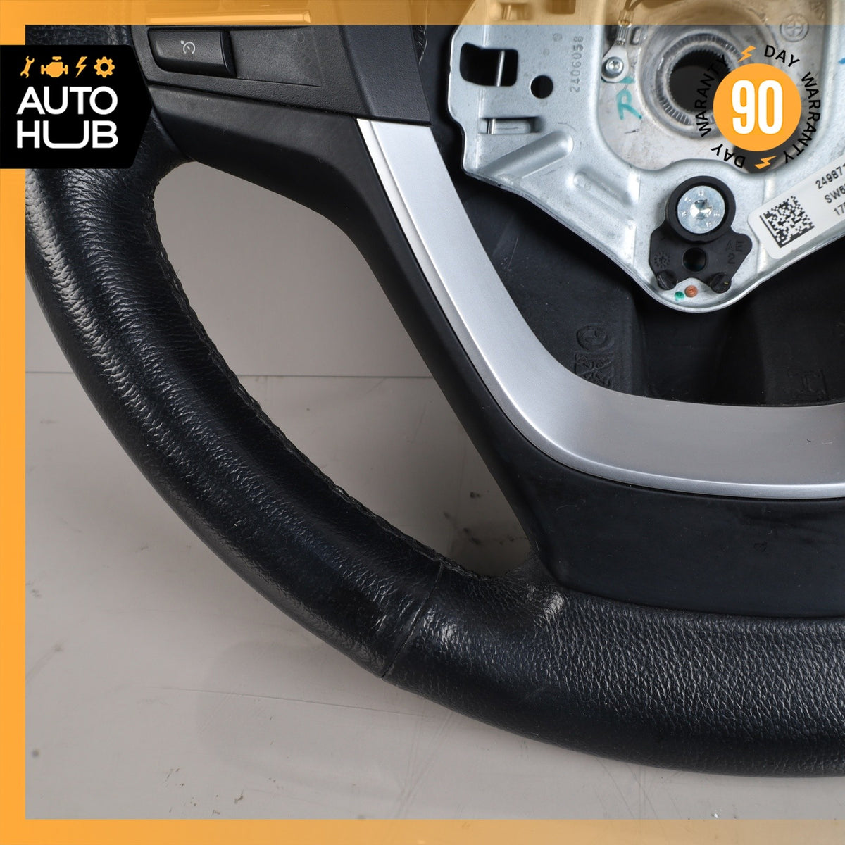 11-18 BMW F25 X3 X4 Leather Steering Wheel w/ Switch OEM - photo 6