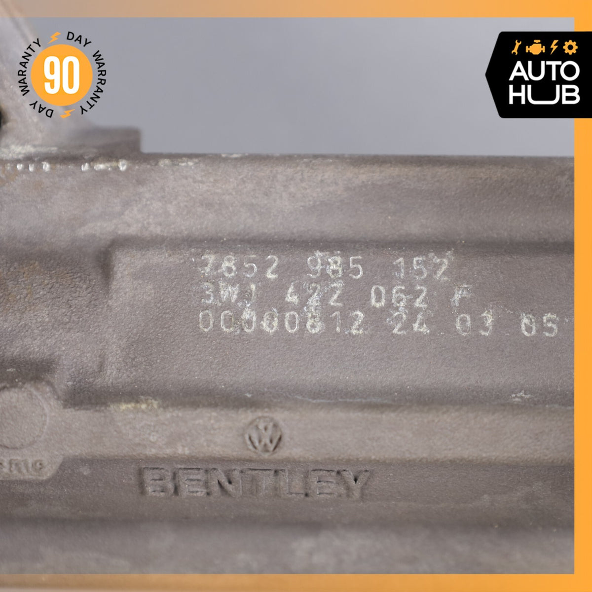 03-11 Bentley Continental GT Power Steering Rack and Pinion 3W1422062F OEM 73k - photo 9
