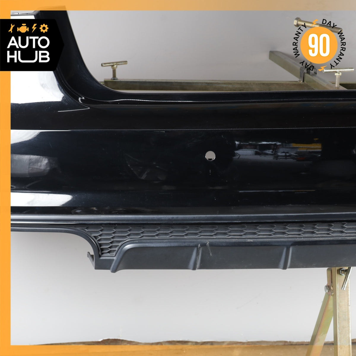 16-18 Audi C7 S6 A6 Rear Bumper Cover Assembly Black OEM 58k - photo 4