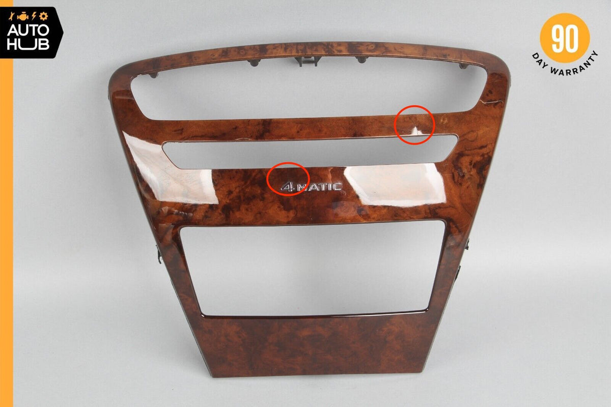 07-14 Mercedes W216 CL550 CL63 Center Console Command Unit Radio Bezel Trim OEM - photo 1