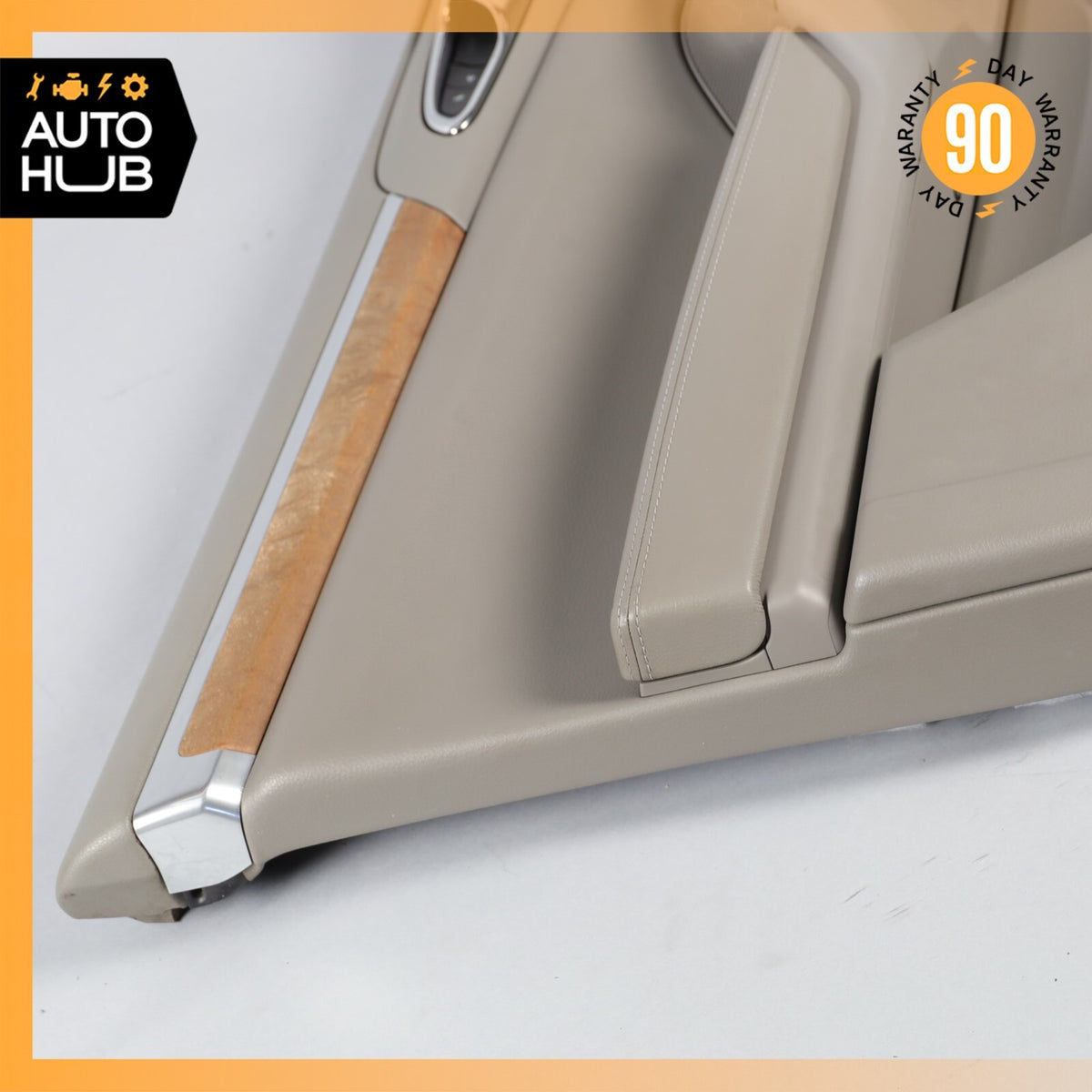 11-18 Porsche Cayenne 958 S Front Left Driver Side Interior Door Panel Gray OEM - photo 15