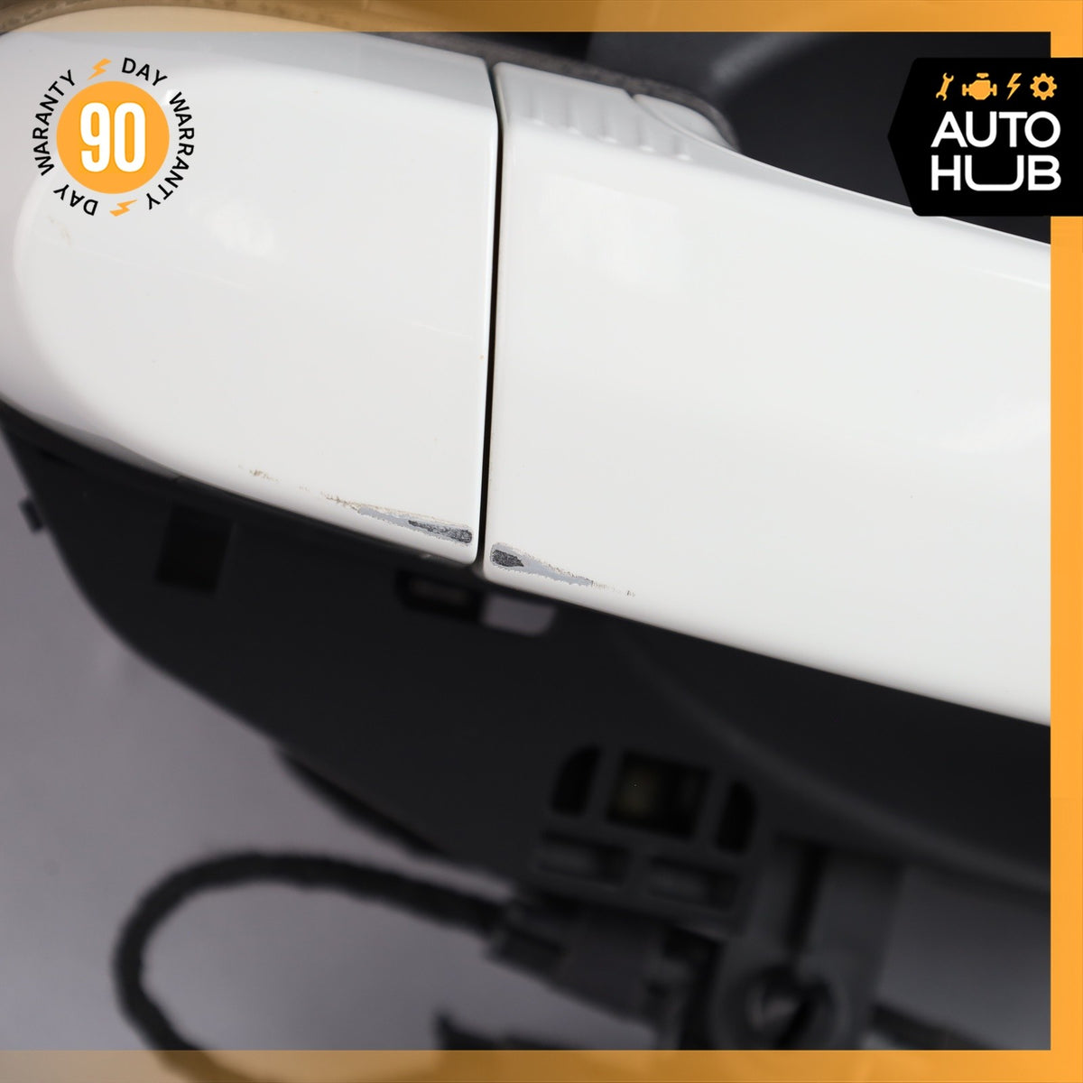 13-15 BMW E84 X1 Rear Right Exterior Door Handle w/ Bracket White OEM - photo 7