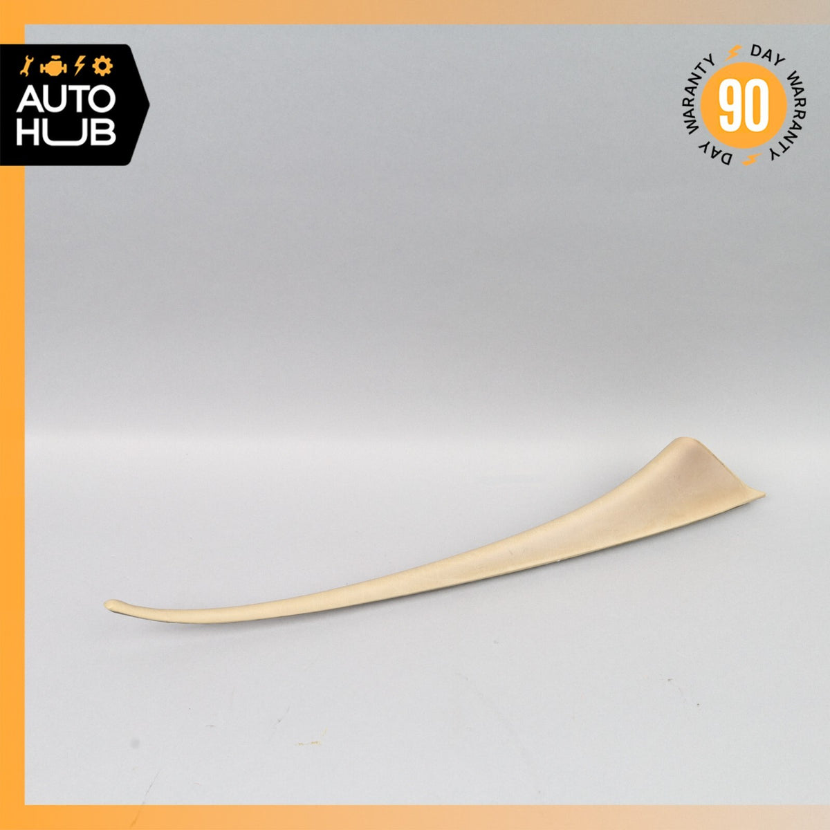 Mercedes W126 420SEL Rear Right Side Door Window Panel Trim Beige OEM - photo 1