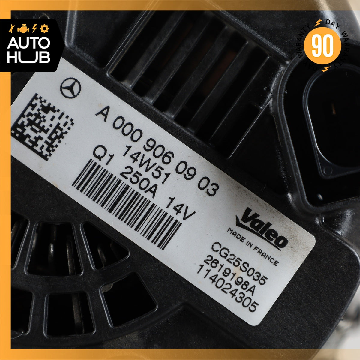 14-17 Mercedes X166 GL350 ML350 Diesel Generator Alternator 250A 0009060903 OEM - photo 8