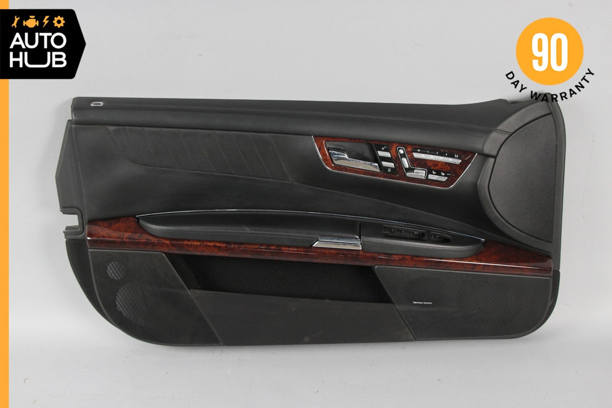 07-10 Mercedes W216 CL600 Front Left Driver Side Interior Door Panel Black OEM - photo 1