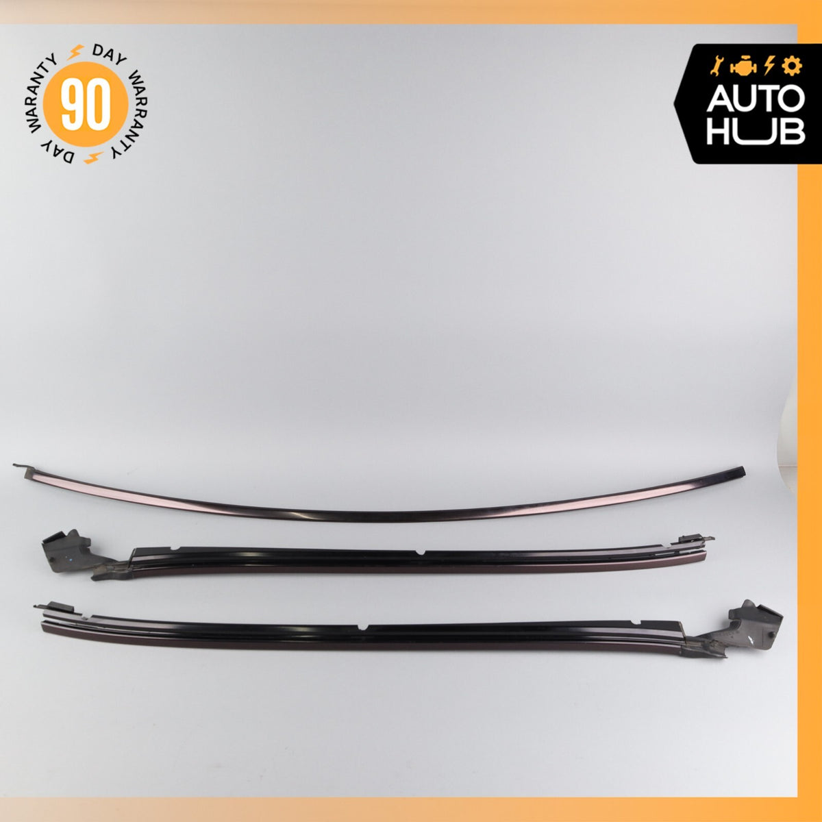 00-06 Mercedes W220 S600 S500 S55 AMG Front Window Glass Moulding Trim Set OEM - photo 1