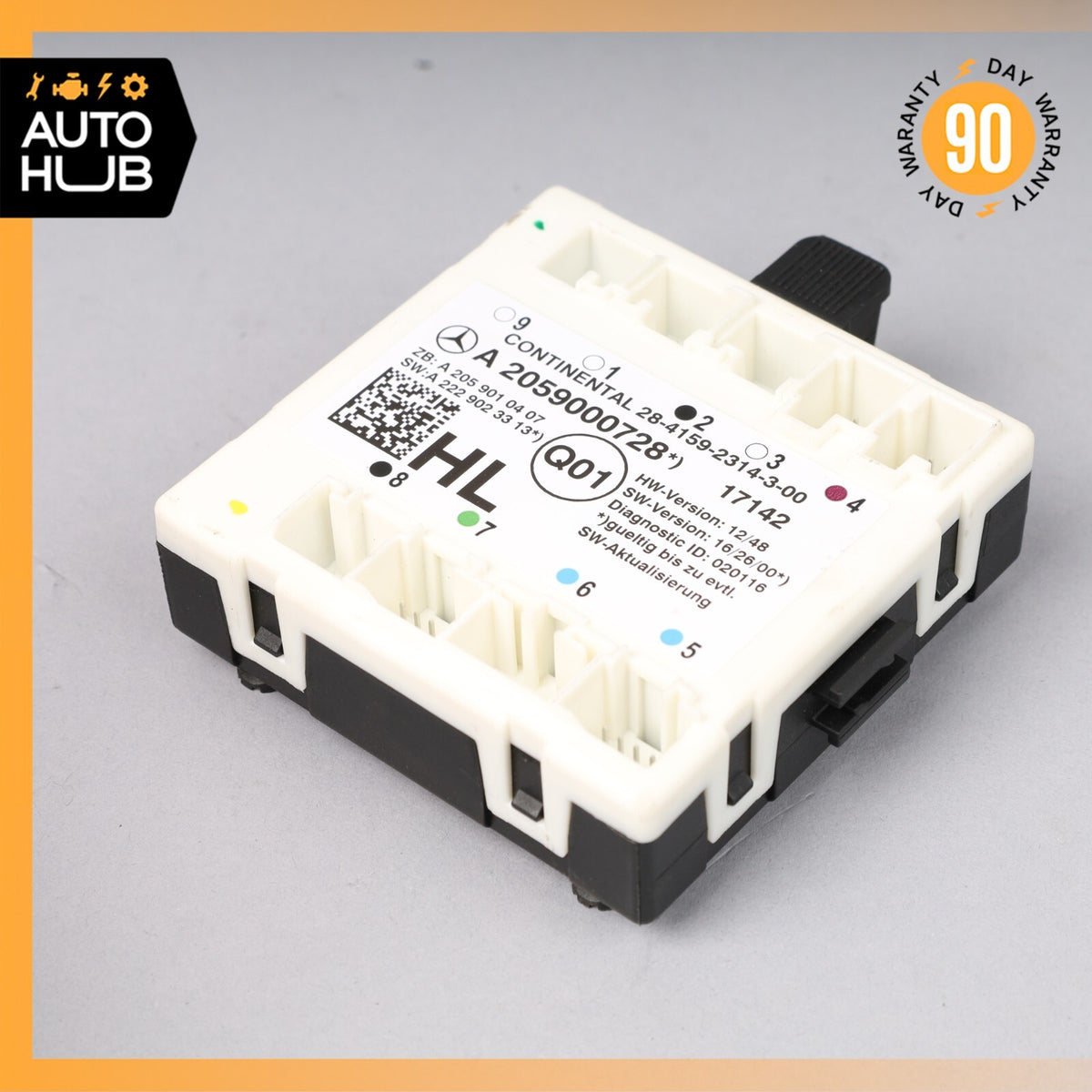 16-19 Mercedes W205 C300 C350e Rear Left Driver Side Door Control Module OEM 41k - photo 1