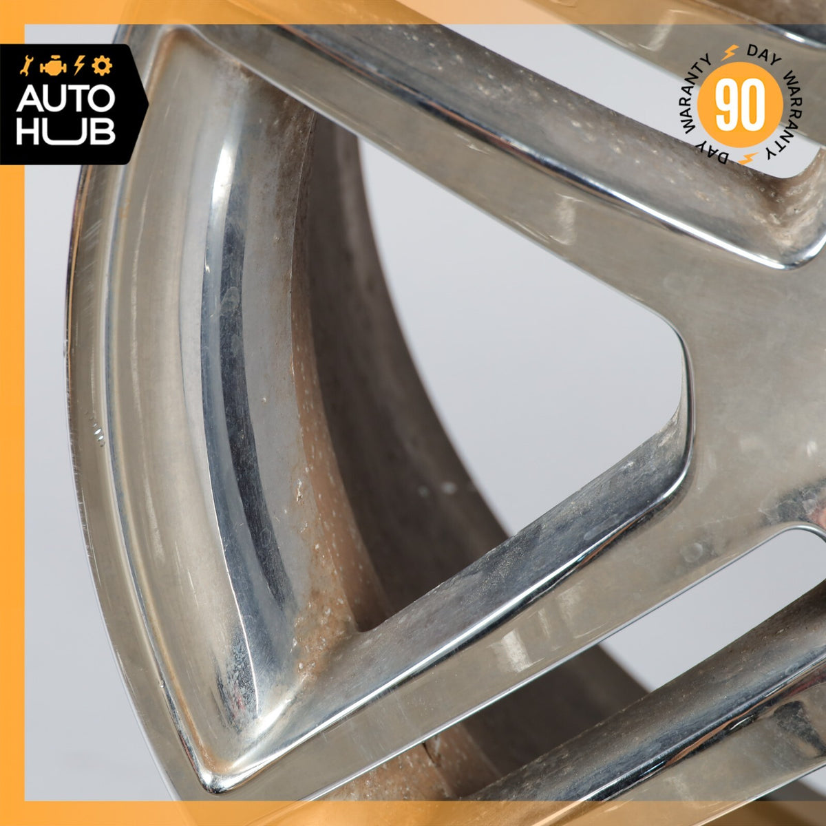 Mercedes W204 C350 C63 AMG 8.5 x R17 17" Rear Wheel Rim Chrome 2044014602 OEM - photo 2