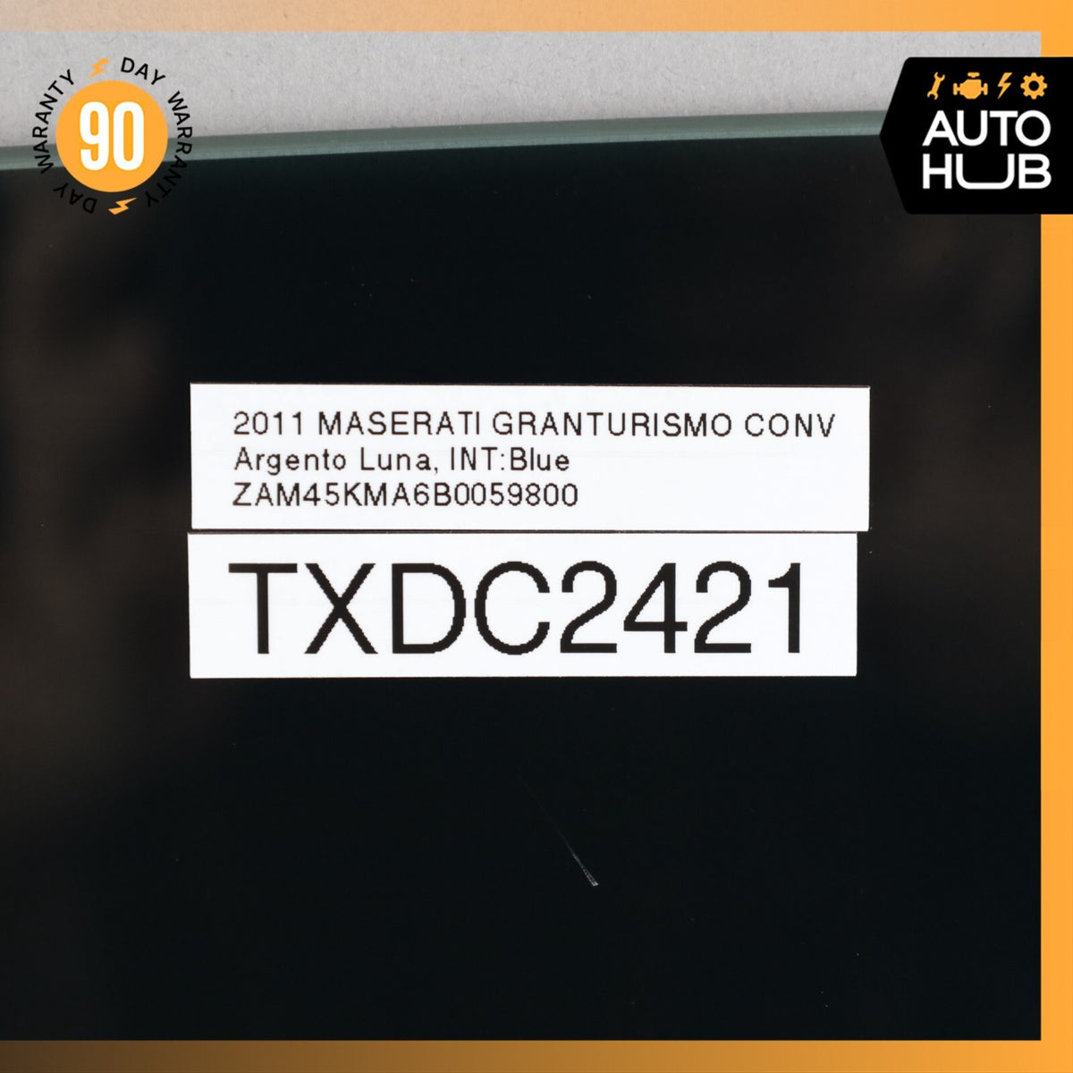 08-19 Maserati GranTurismo M145 Door Window Glass Front Right Side OEM - photo 12