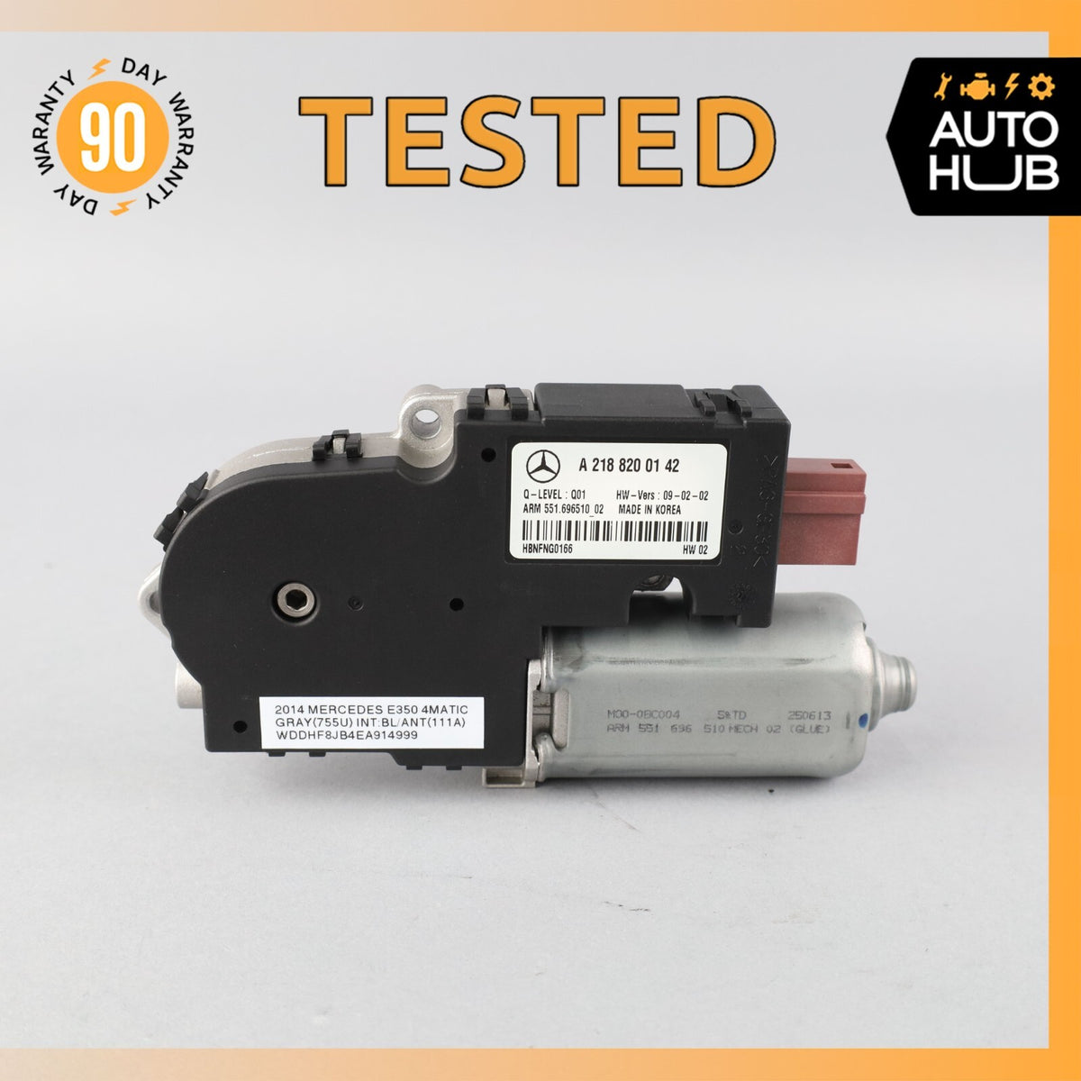 12-18 Mercedes W212 E350 CLS550 Sunroof Sun Roof Motor 2188200142 OEM - photo 1