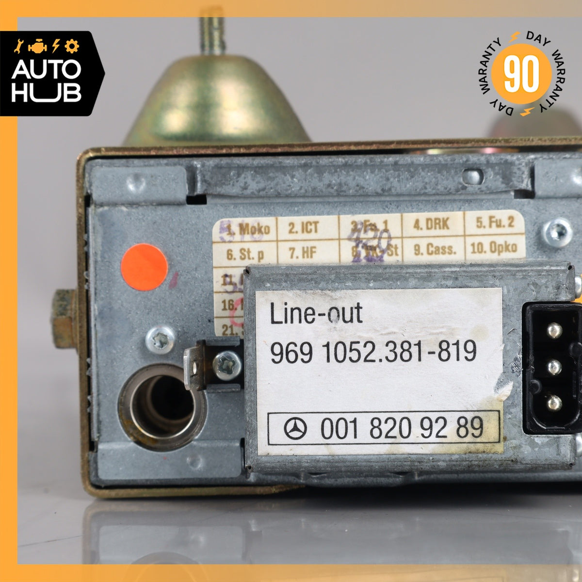 91-93 Mercedes W124 300E 500SL Radio Sound Audio Amplifier Amp 0018209689 OEM - photo 8