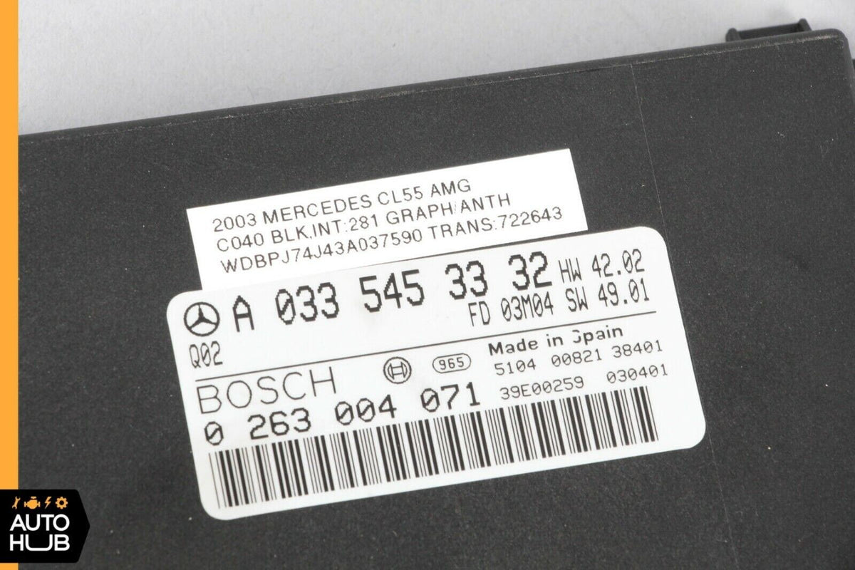 03-06 Mercedes W215 CL55 S430 Parktronic Parking Control Module 0335453332 OEM - photo 12