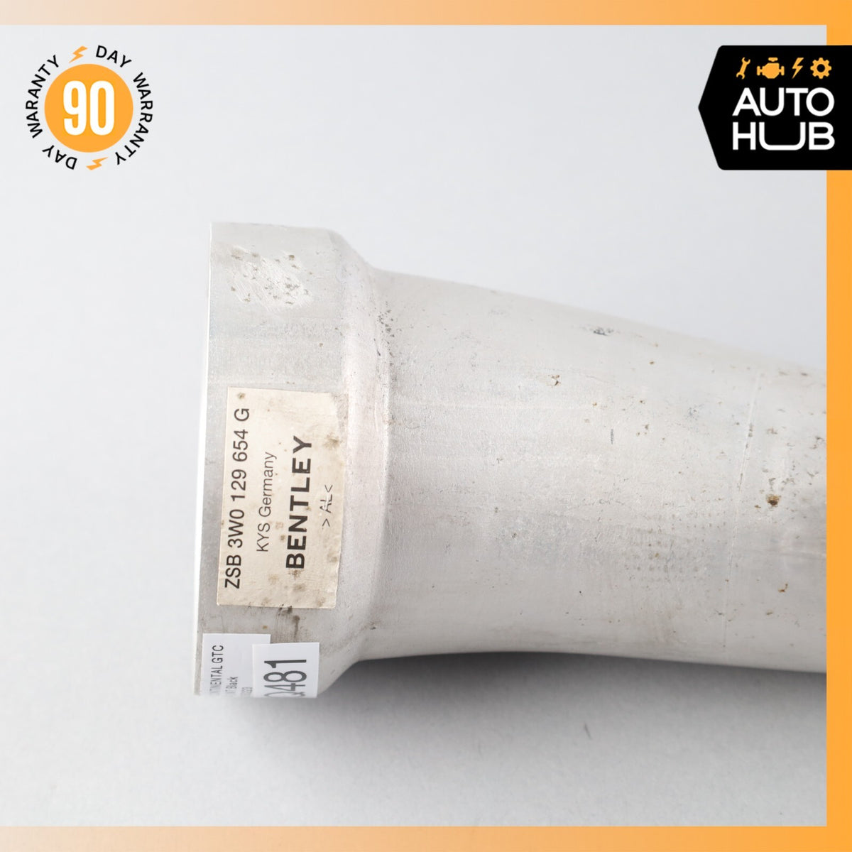 03-12 Bentley Continental GTC GT 6.0L Left Side Air Intake Hose Pipe OEM 62k - photo 3