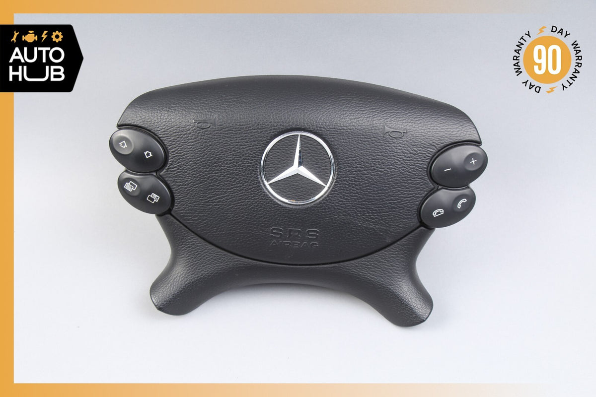 Mercedes R230 SL500 SL55 AMG CLK500 E350 Steering Wheel Airbag Air Bag Black OEM - photo 1