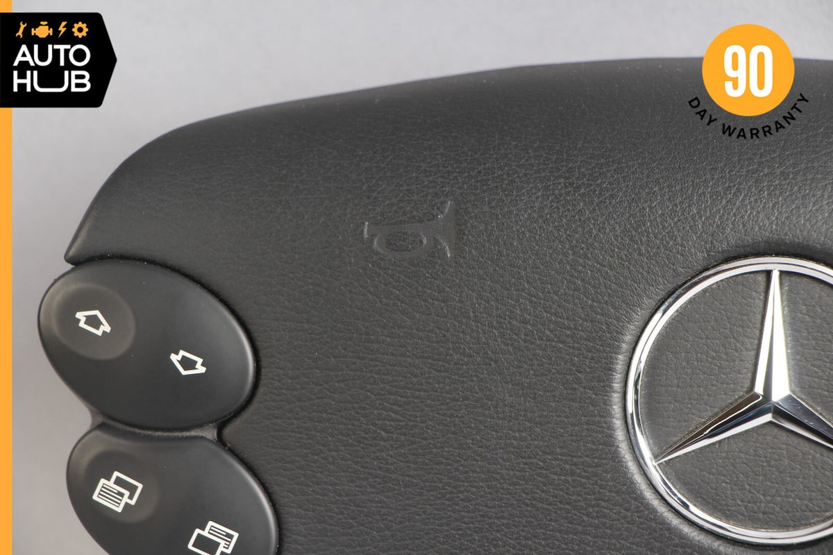 Mercedes R230 SL500 SL55 AMG CLK500 E350 Steering Wheel Airbag Air Bag Black OEM - photo 2