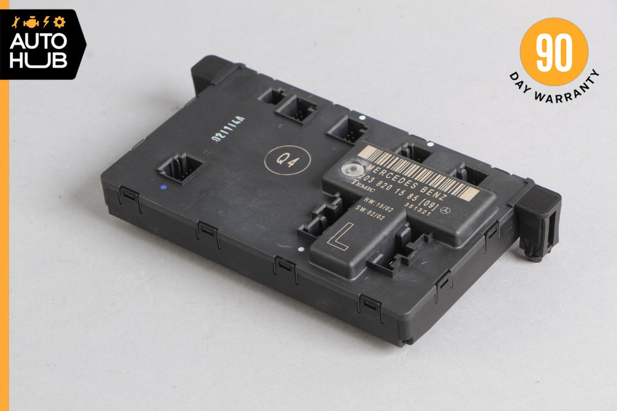 01-07 Mercedes W203 C32 AMG C280 Front Left Door Control Module 2038201585 OEM - photo 2