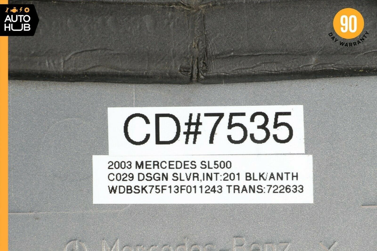 03-12 Mercedes R230 SL500 SL550 SL55 AMG Trunk Lid License Plate Holder OEM - photo 12