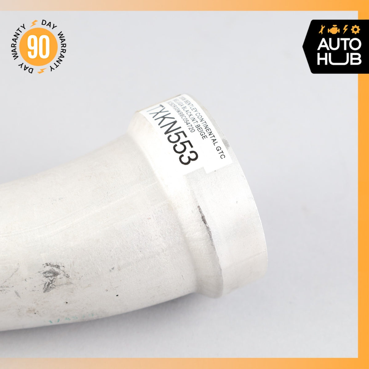 03-12 Bentley Continental GTC GT 6.0L Left Side Air Intake Hose Pipe OEM 63k - photo 4
