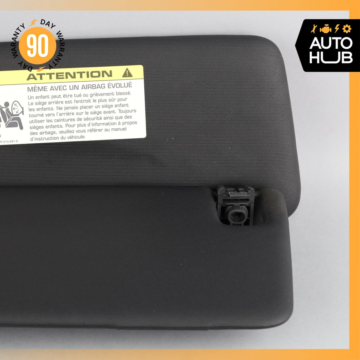 11-14 Porsche Cayenne 958 Hybrid S Sun Visor Sunvisor Front Left Driver Side OEM - photo 4
