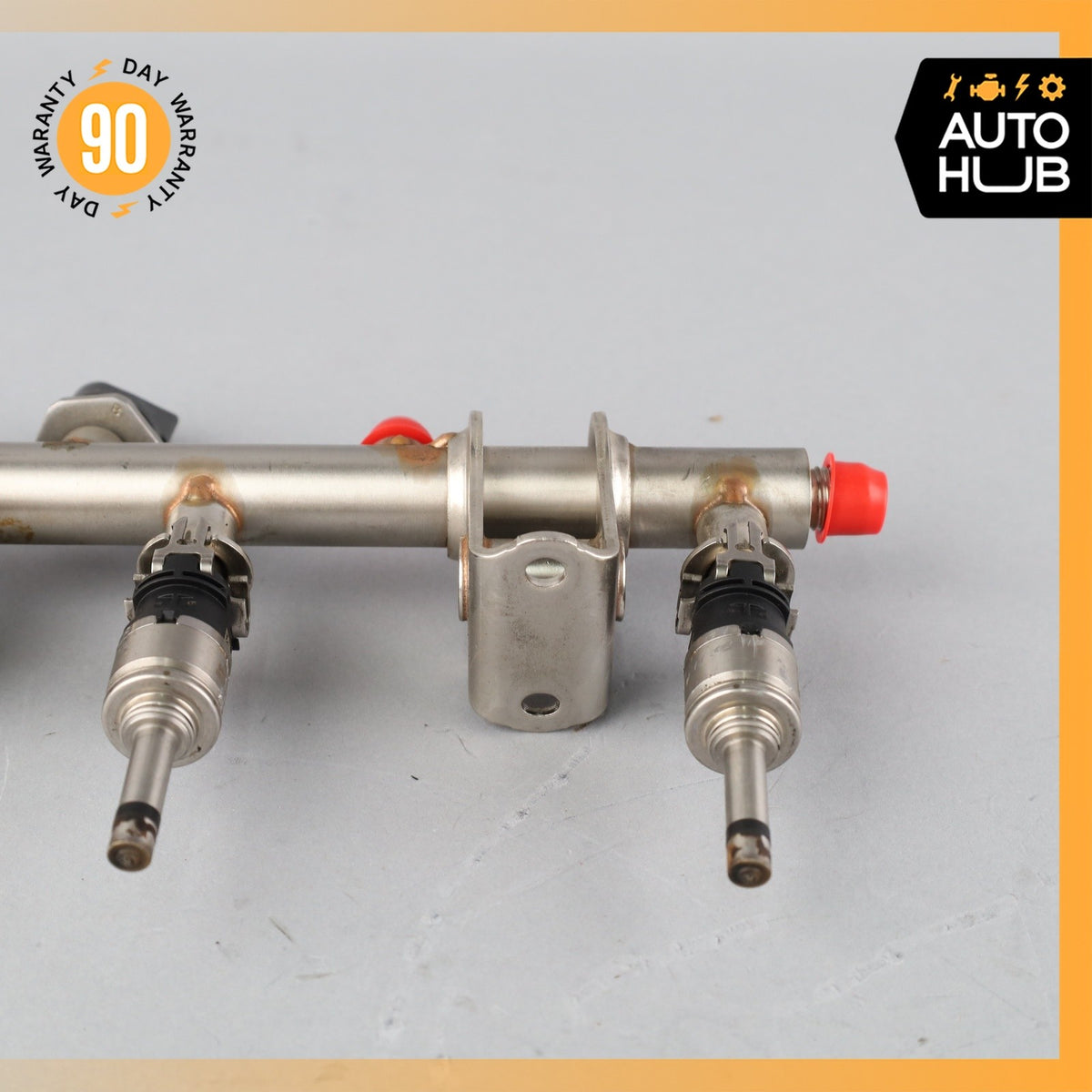 14-18 Porsche Macan Cayenne Fuel Injection Rail Line w/ Injectors Left OEM - photo 5
