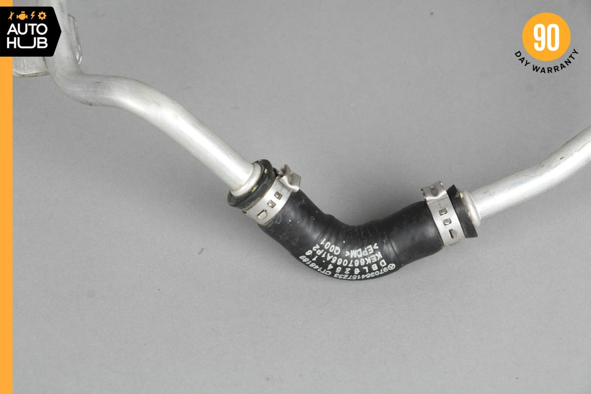 Mercedes W212 E400 C43 AMG Left Side Turbocharger Coolant Feed Hose Pipe OEM - photo 9