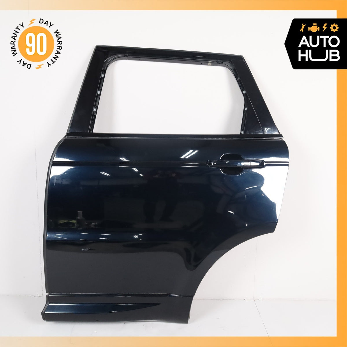 14-22 LR Range Rover Sport L494 Rear Left Driver Side Door Panel Shell Black OEM - photo 1