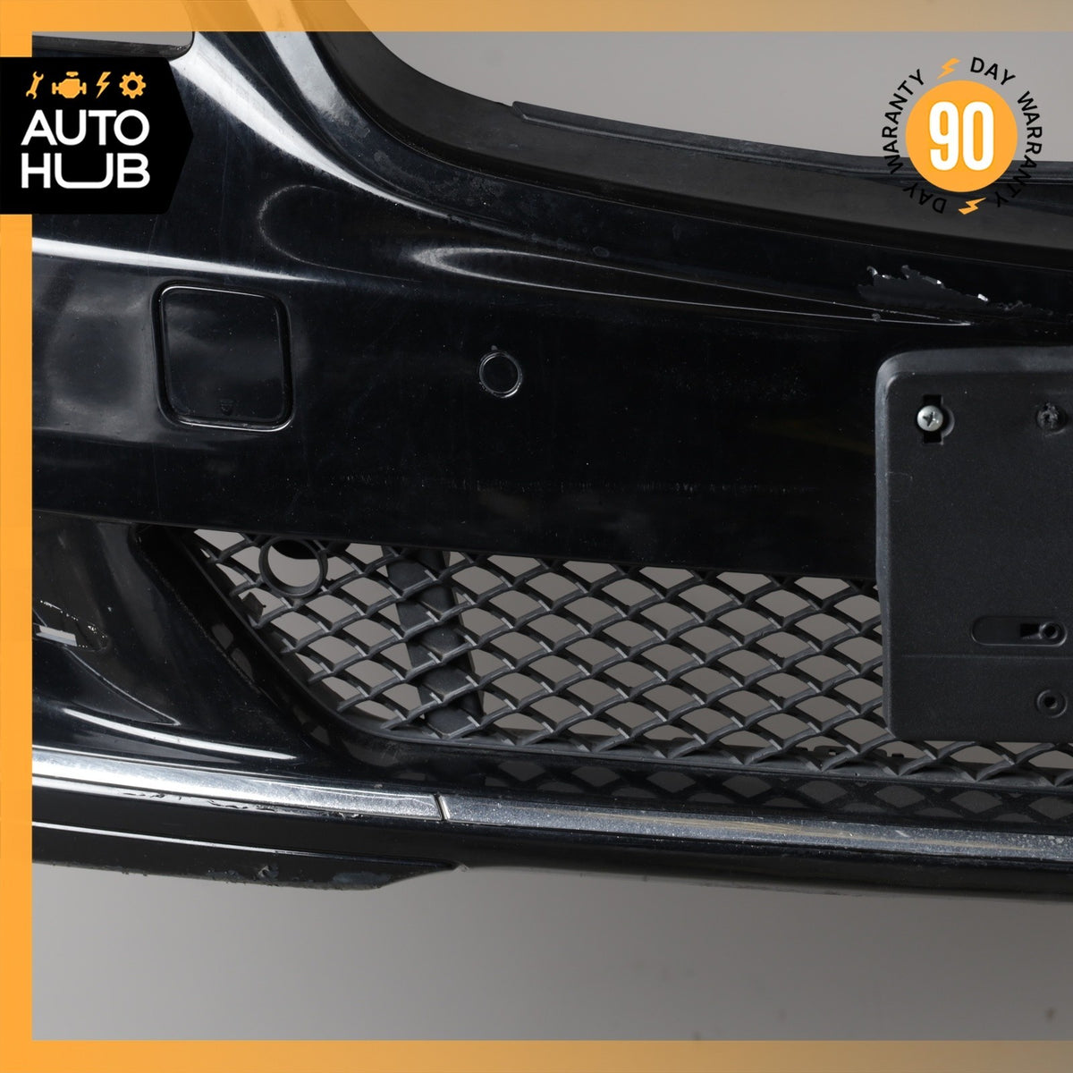 10-13 Mercedes W221 S400 S550 Base Front Bumper Cover Assembly Black OEM - photo 6