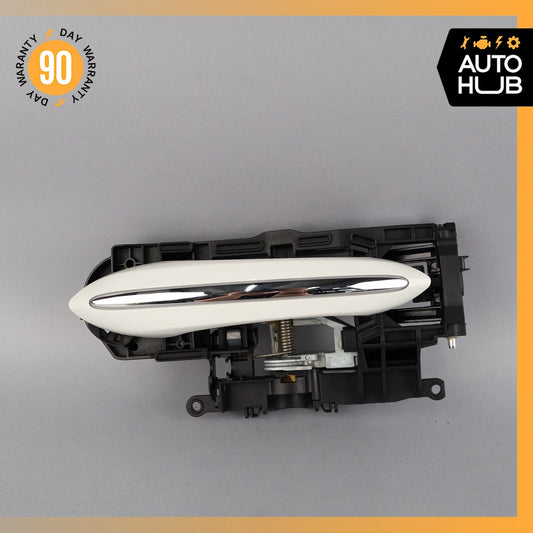 11-19 BMW F10 528i 650i Right Side Exterior Door Handle White 51217175650 OEM - photo 1