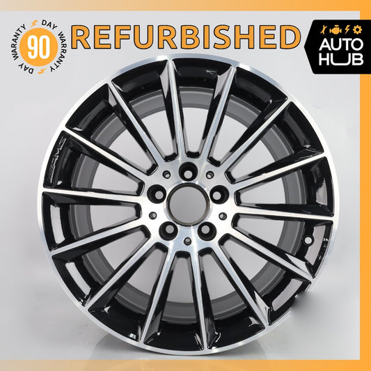 Mercedes R172 SLC300 SLC43 AMG 9 x 18 18" Rear Wheel Rim Polished Black OEM - photo 1