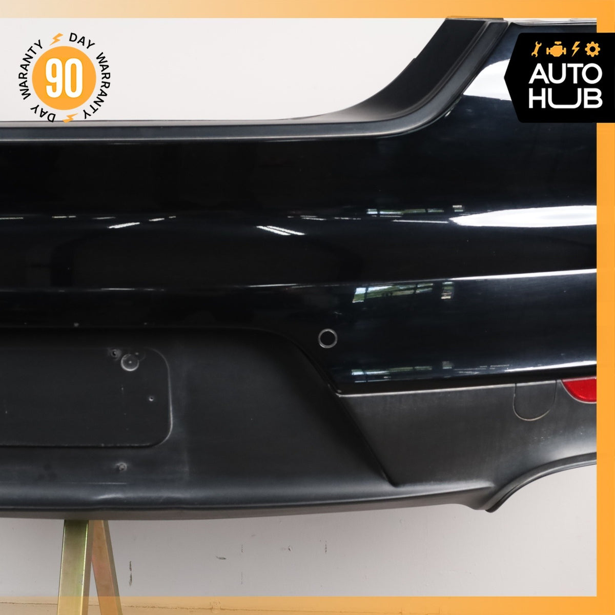 14-16 Porsche Panamera 970 Rear Bumper Cover Black OEM - photo 8