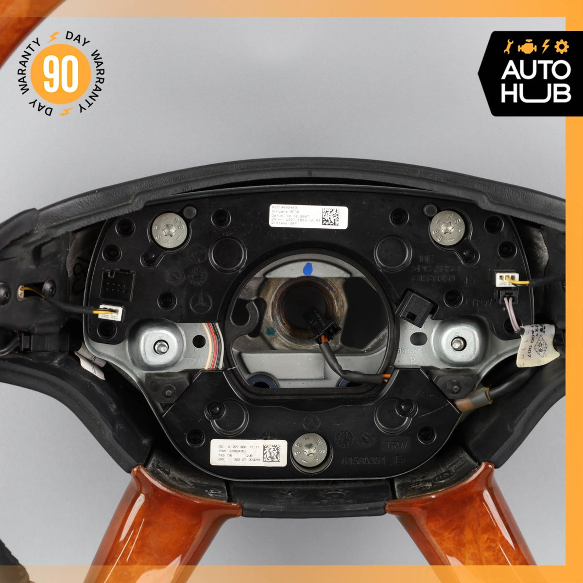07-10 Mercedes W216 CL63 AMG Driver Steering Wheel Designo w/Paddle Shifters OEM - photo 8