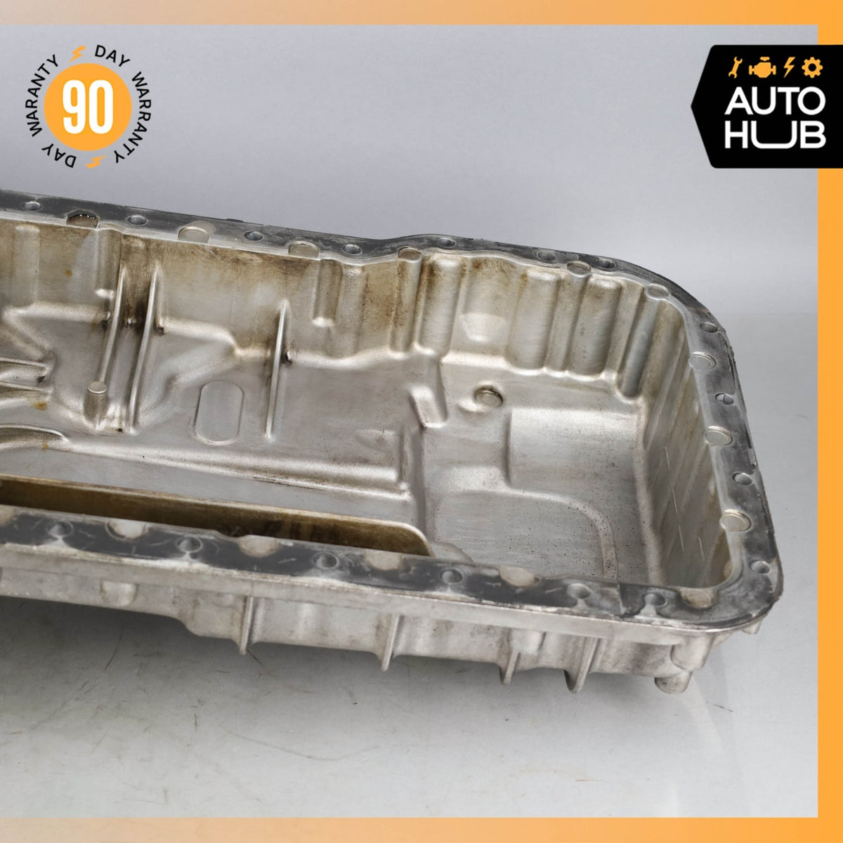 07-12 Mercedes R230 SL550 CLS550 E550 CLK550 Upper & Lower Oil Pan Section OEM - photo 8