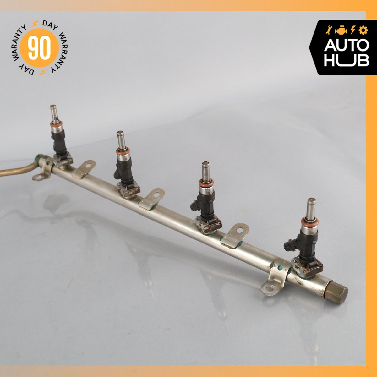 07-15 Mercedes W164 ML63 E63 C63 AMG Engine Fuel Injector Rail w/ Injectors OEM - photo 8